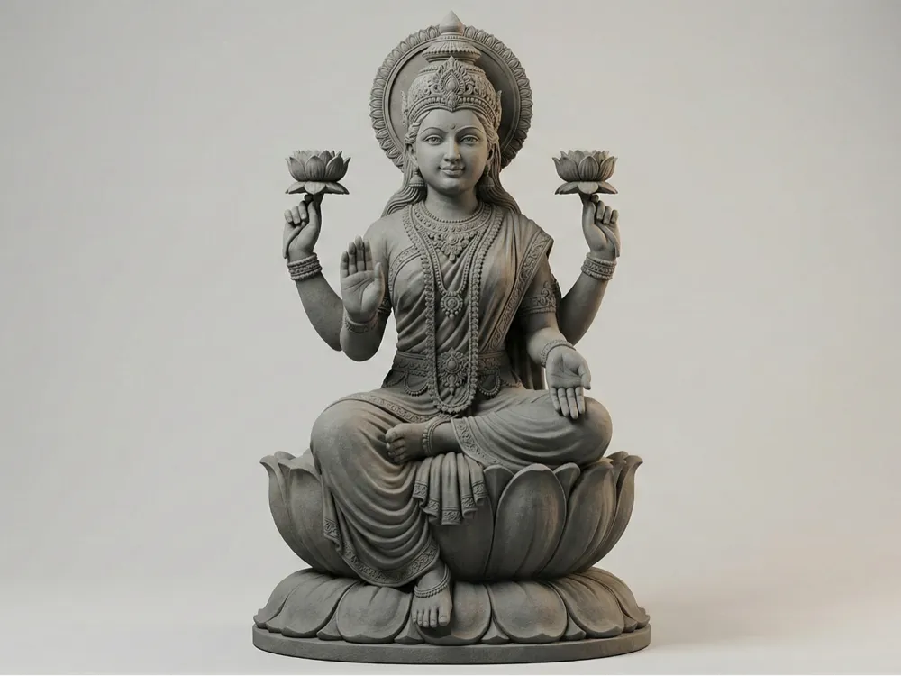 Hindu Goddess Mahalakshmi Idol