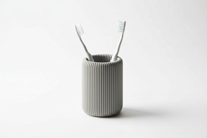 Ribbed Tooth Brush Holder - Clean Product Shot